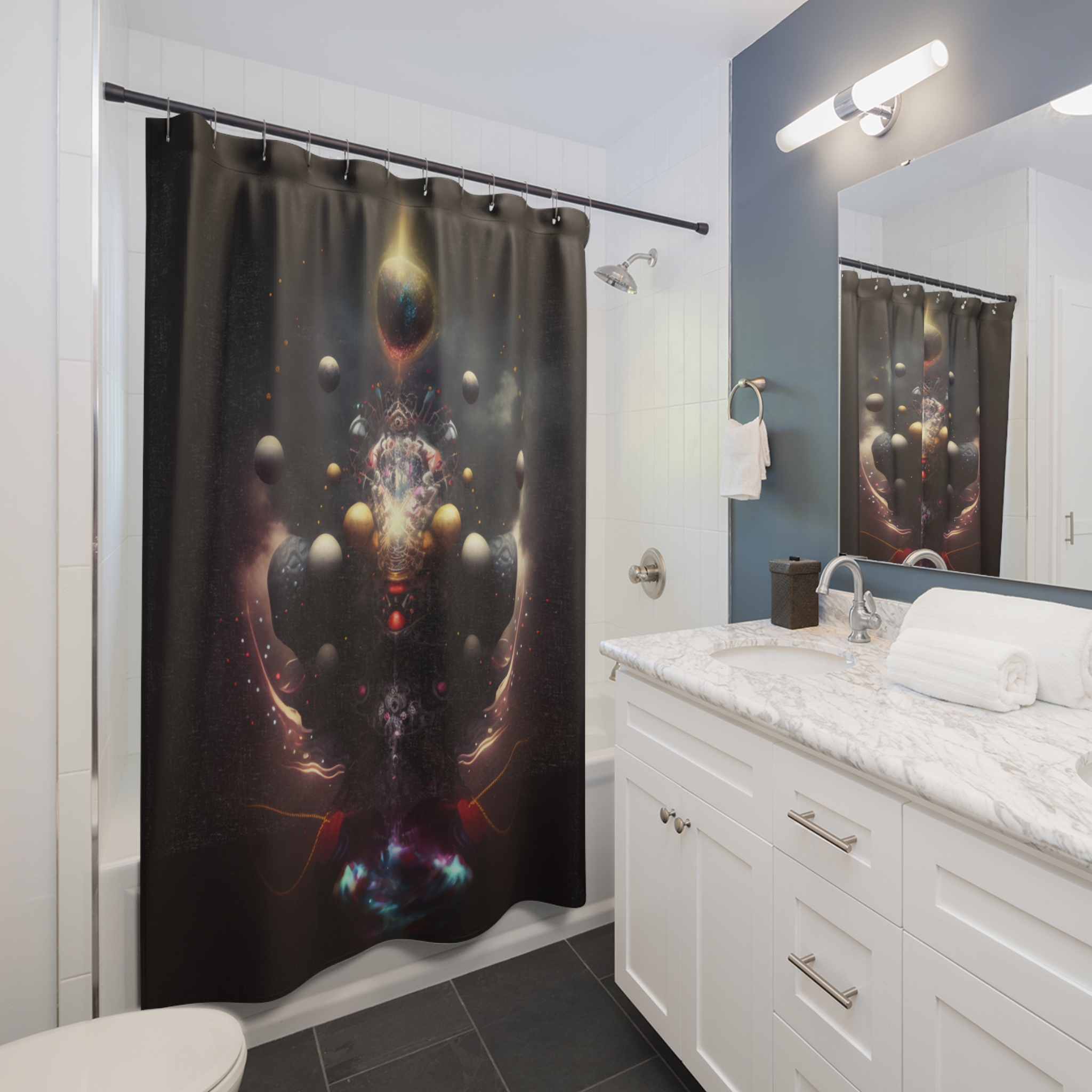 House of Trippers Sub Atomic Explosion Shower Curtains (Micro Nuclear) - Image 2