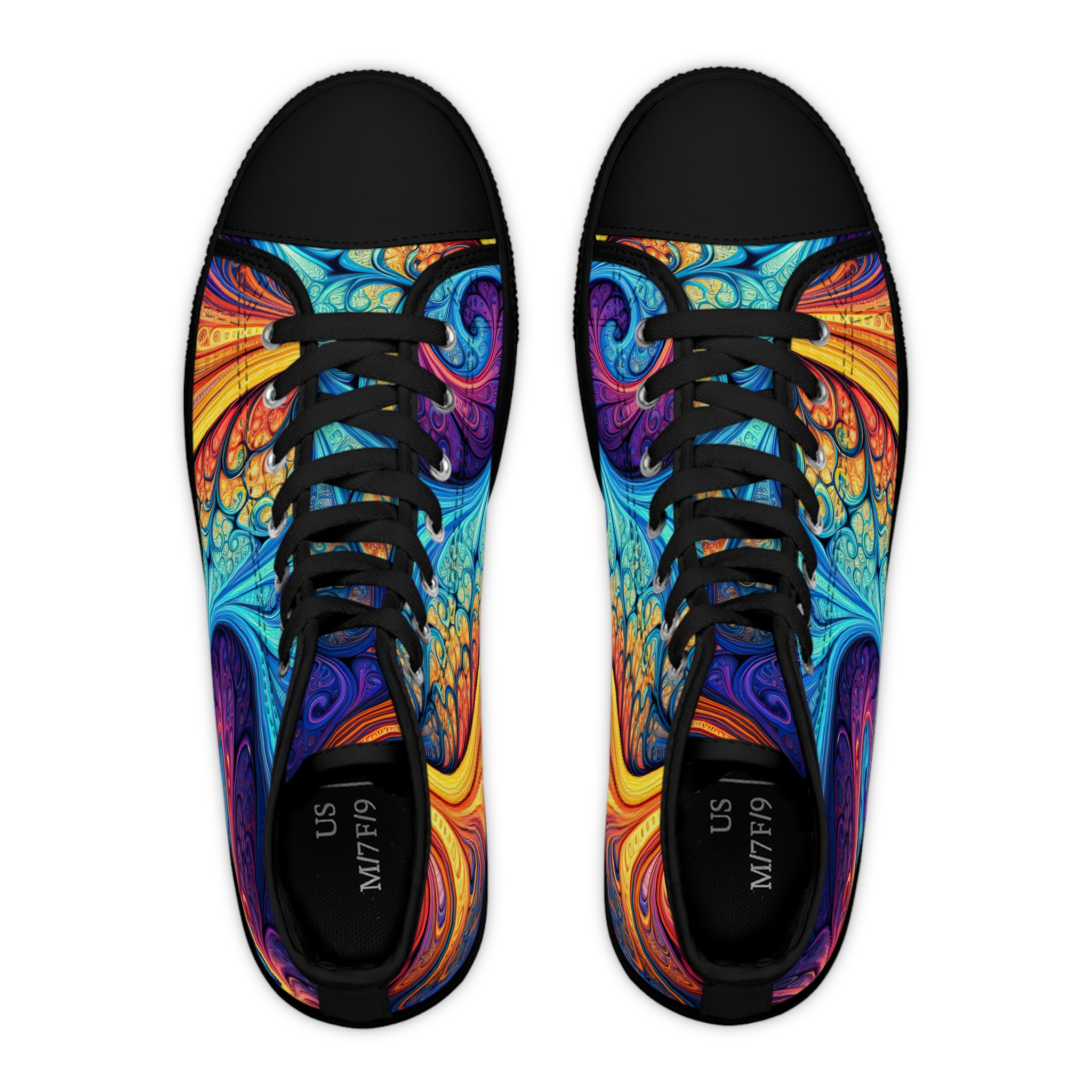 Swirling Women's High Top Sneakers - Image 10