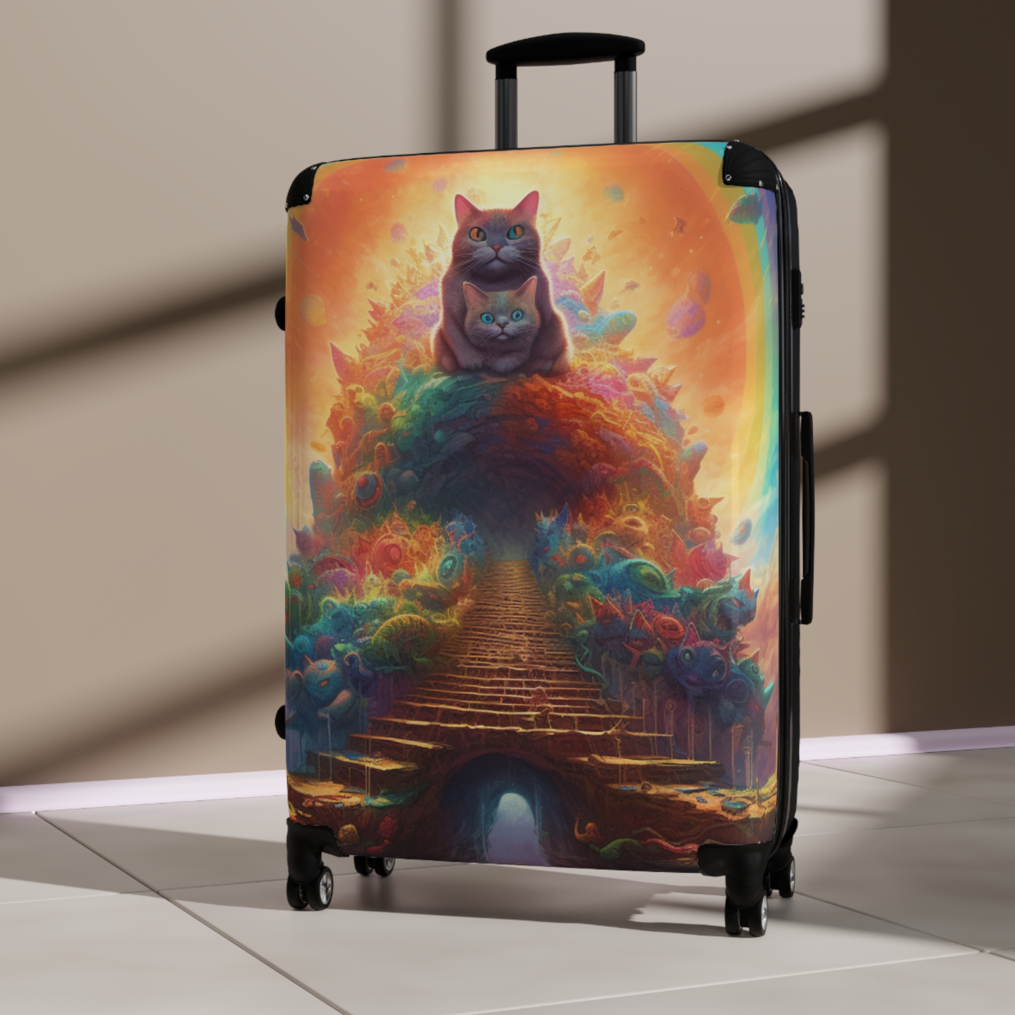 Cute Kitty Kingdom Suitcases ( Hey Cutie) (Never lose your luggage again) - Image 22