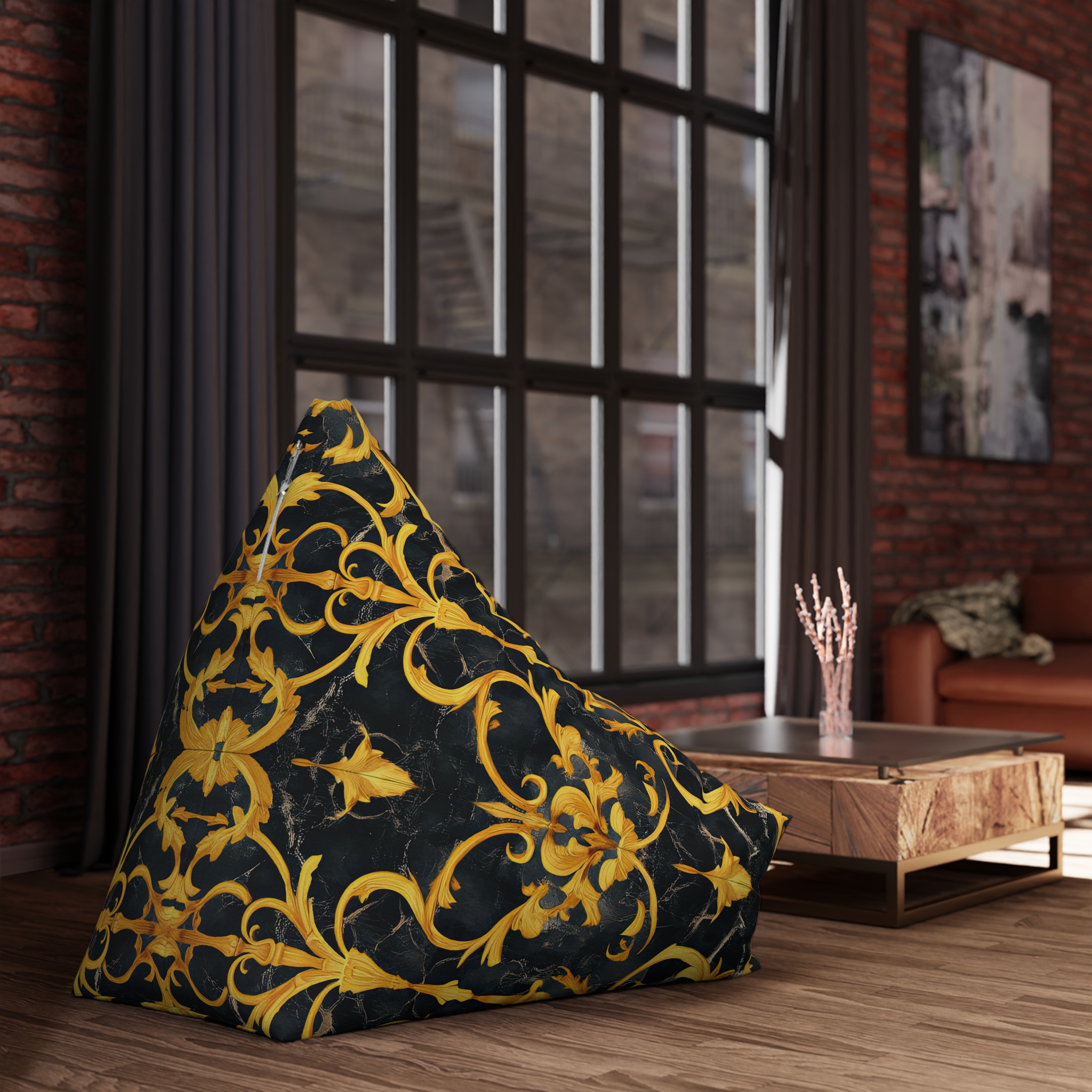 Elegant Baroque Bean Bag Chair Cover for Stylish Living Spaces - Image 7