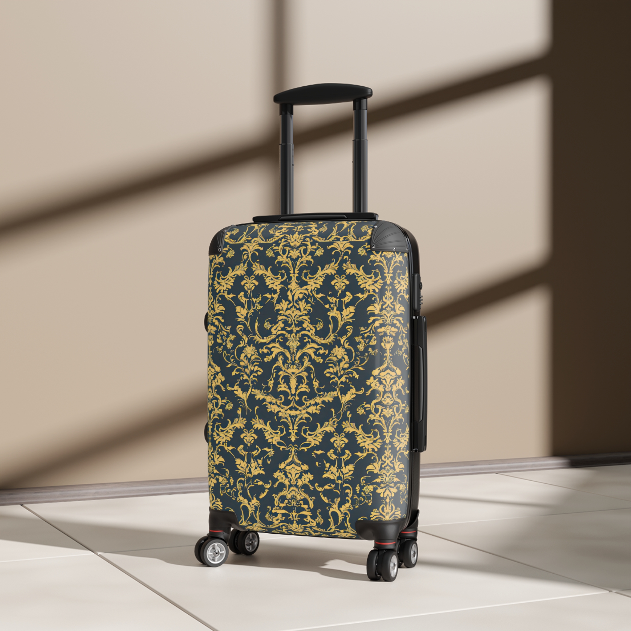 Elegant Vintage Floral Suitcase - Stylish Travel Luggage for Adventurers - Image 14