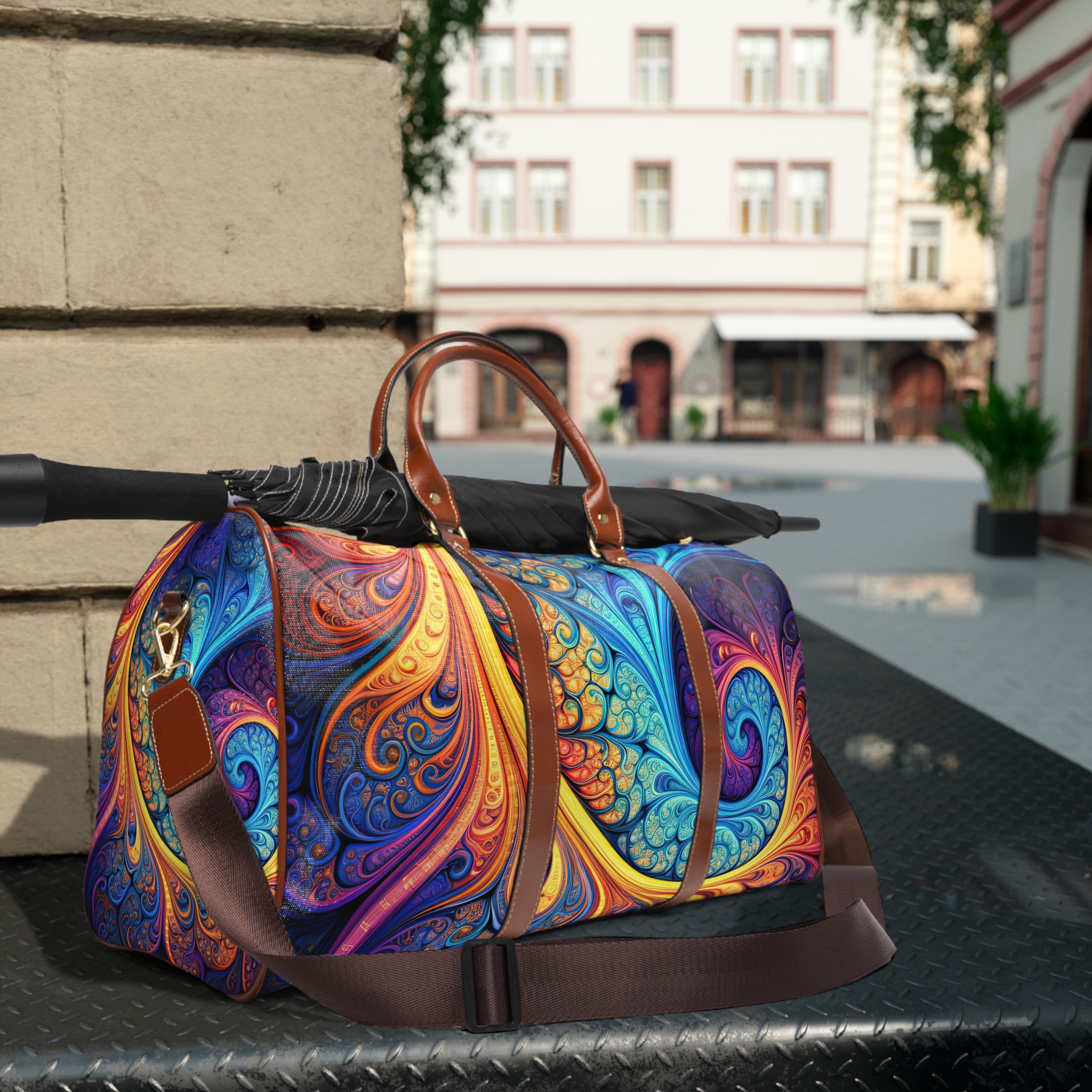 Swirling Waterproof Travel Bag - Image 8