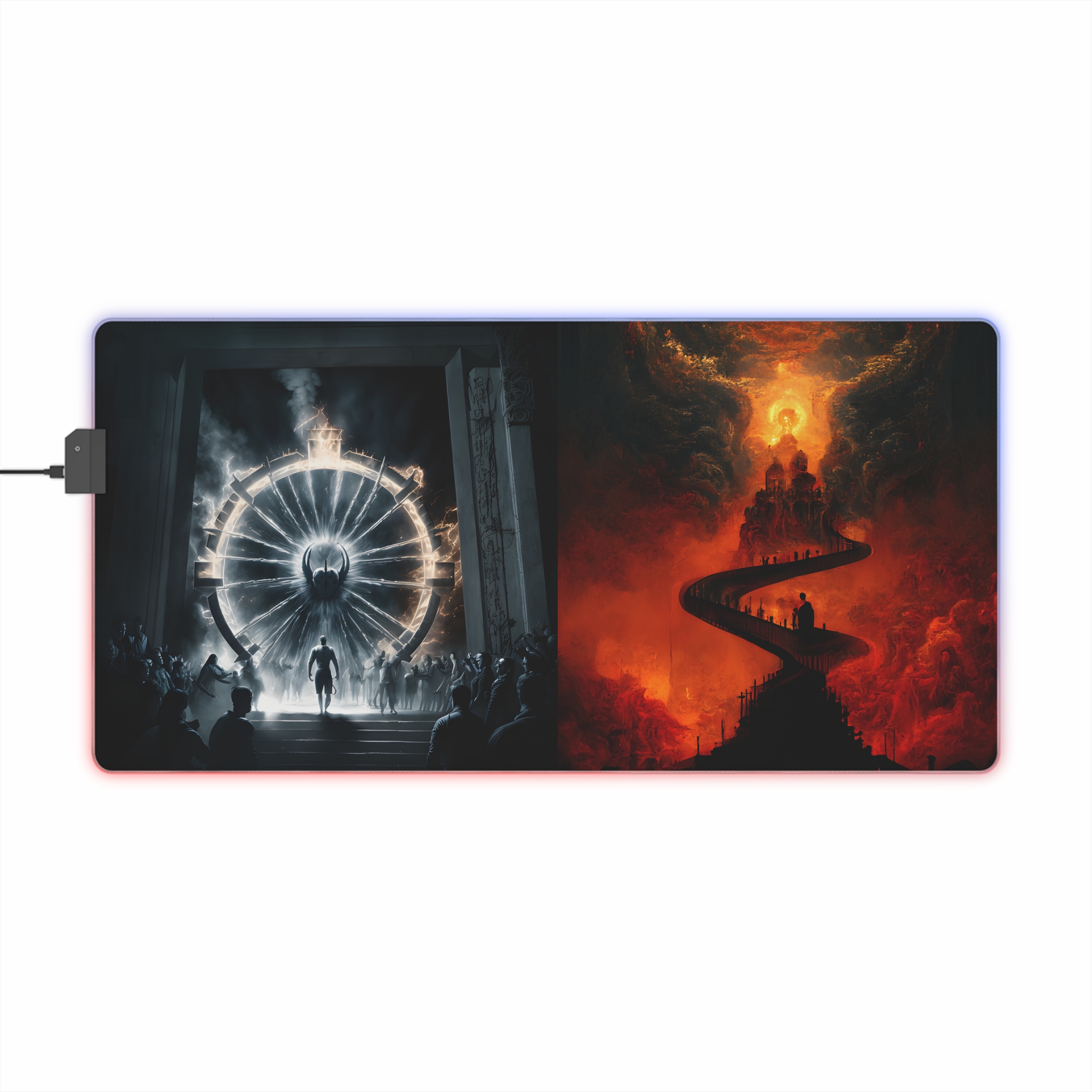 Busting through the Gates LED Gaming Mouse Pad (Only the strong shall survive) - Image 8