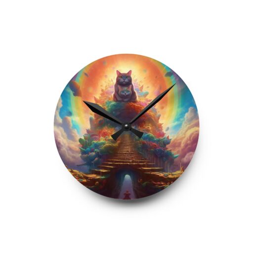 Kitty Kingdom Acrylic Wall Clock