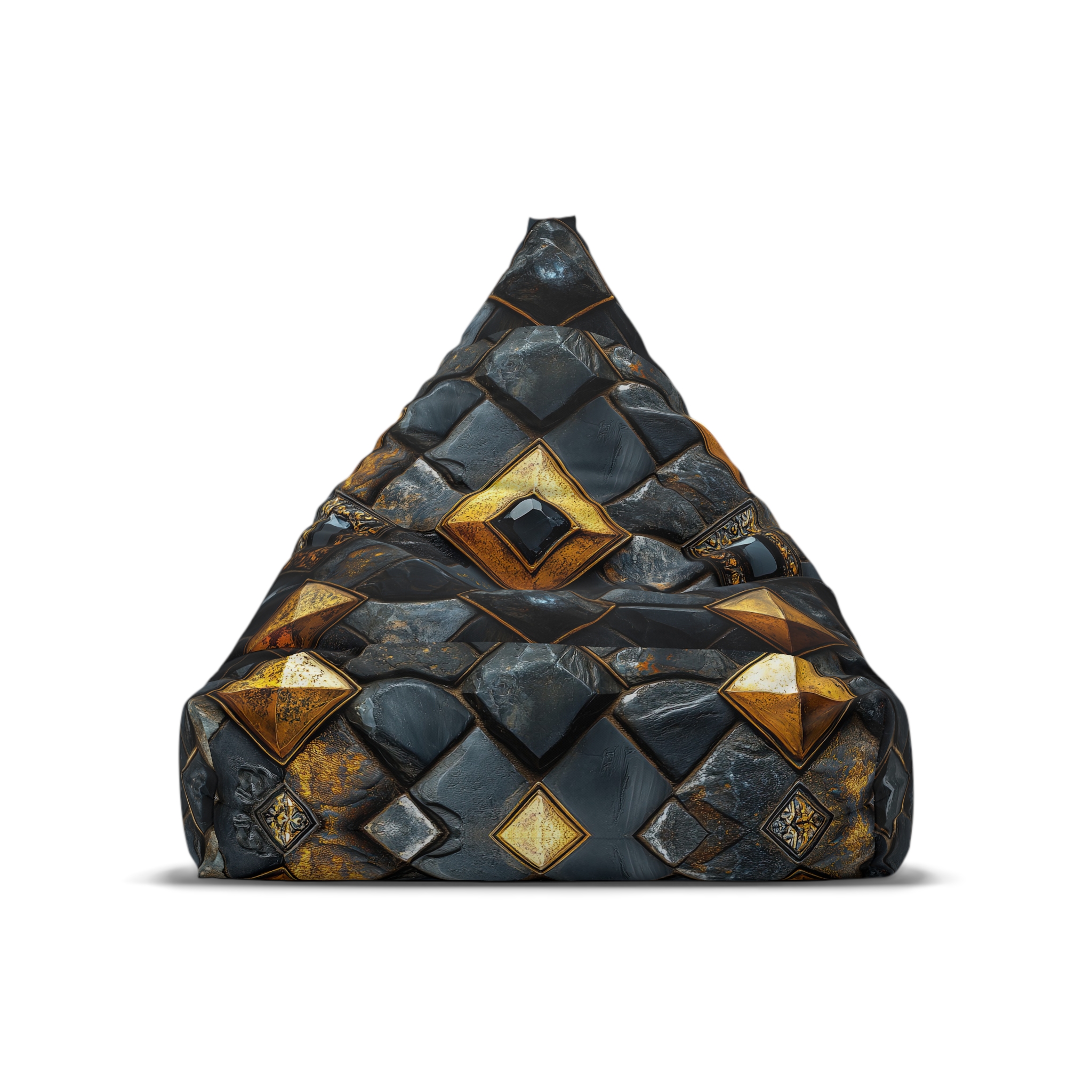 Elegant Mosaic Bean Bag Chair Cover – Cozy Living Room Decor - Image 2