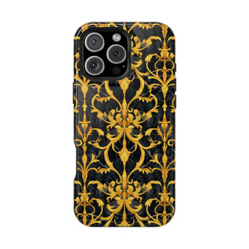 Elegant Floral Magnetic Tough Case for iPhone – Stylish Protection
