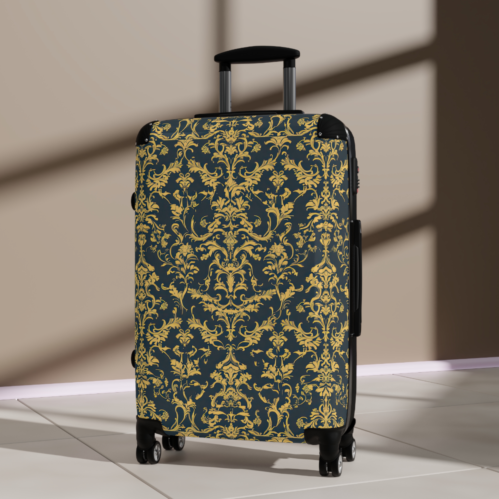 Elegant Vintage Floral Suitcase - Stylish Travel Luggage for Adventurers - Image 23