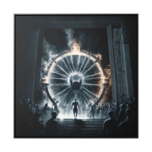 Party at CERN Gallery Canvas Wraps, Square Frame