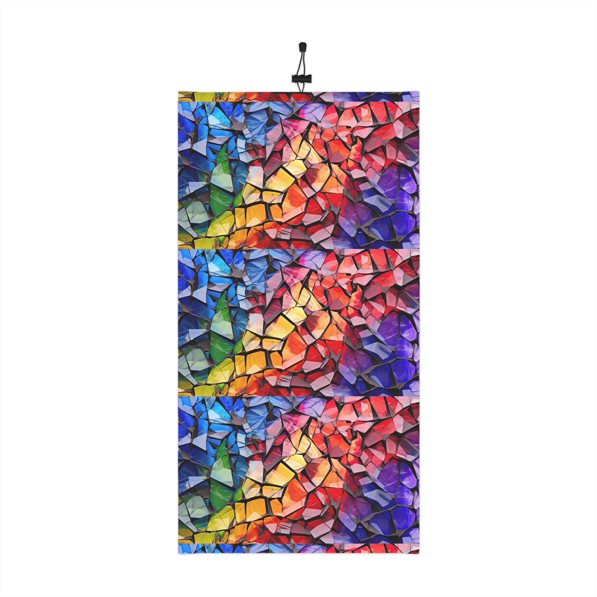 Shattered Winter Neck Gaiter With Drawstring