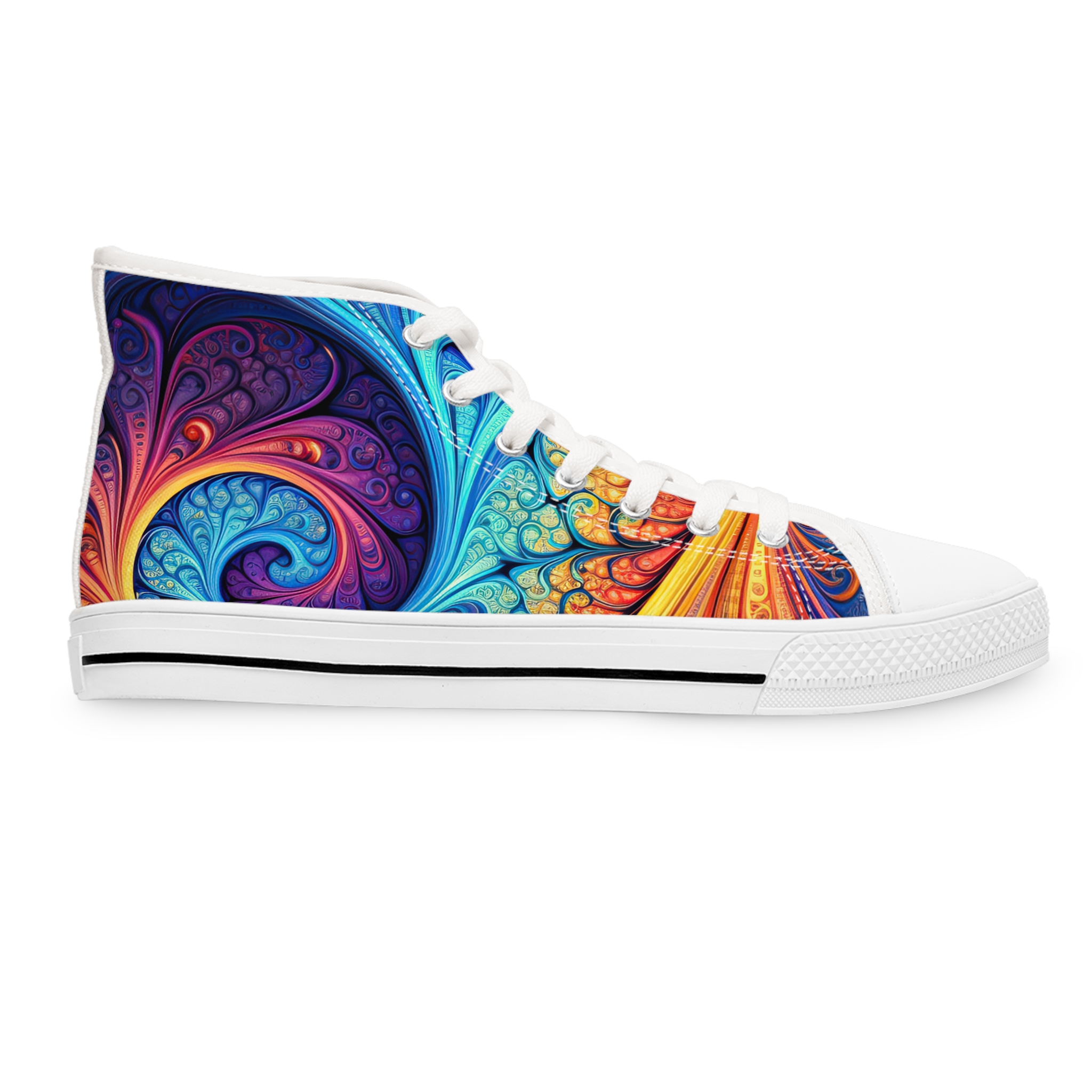 Swirling Women's High Top Sneakers - Image 7