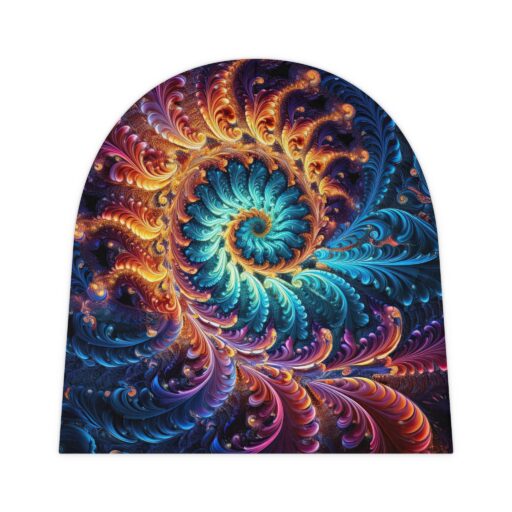 Baby Beanie - Fibonacci Pattern Knit Hat for Infants