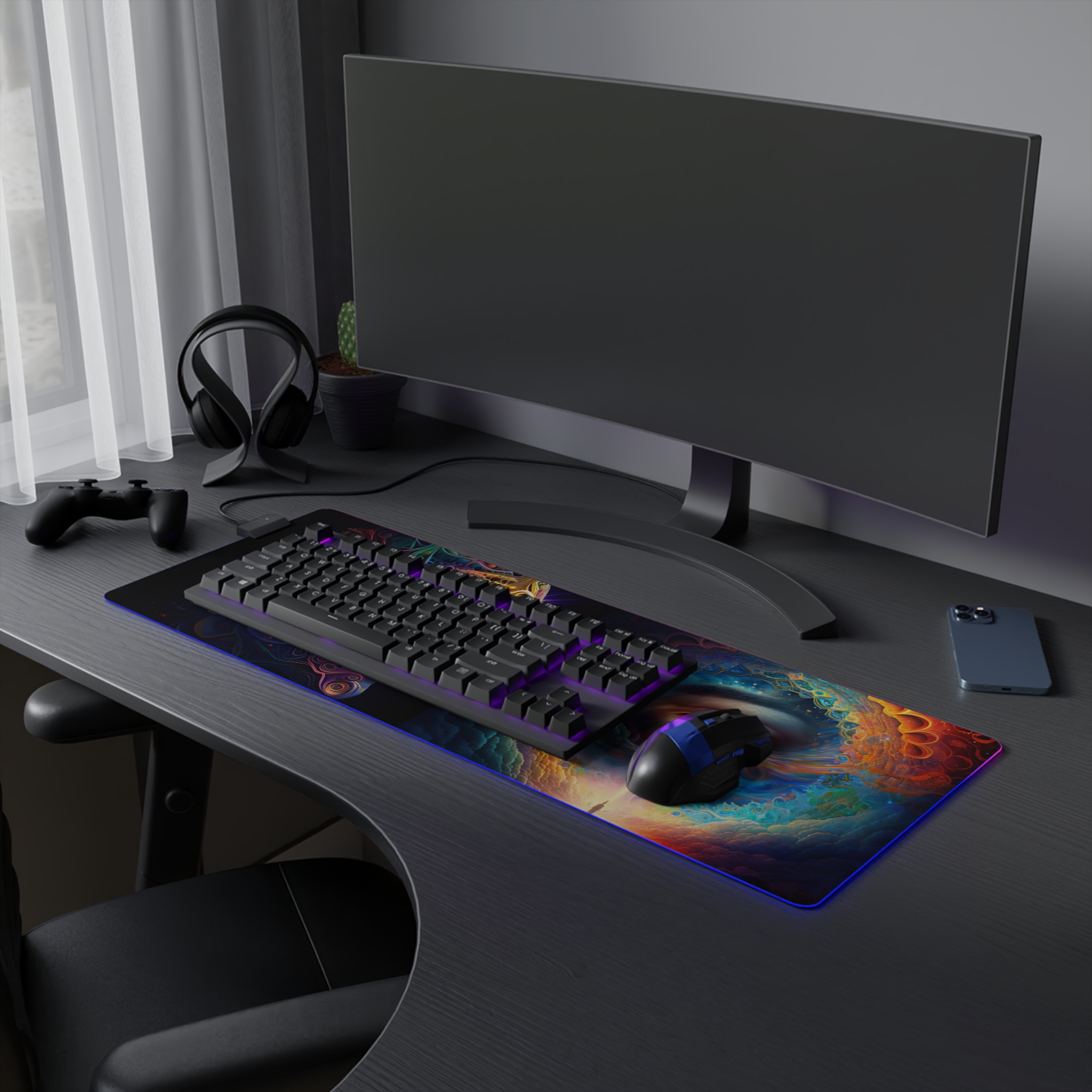 Child of the rainbow LED Gaming Mouse Pad (colors within colors) - Image 20