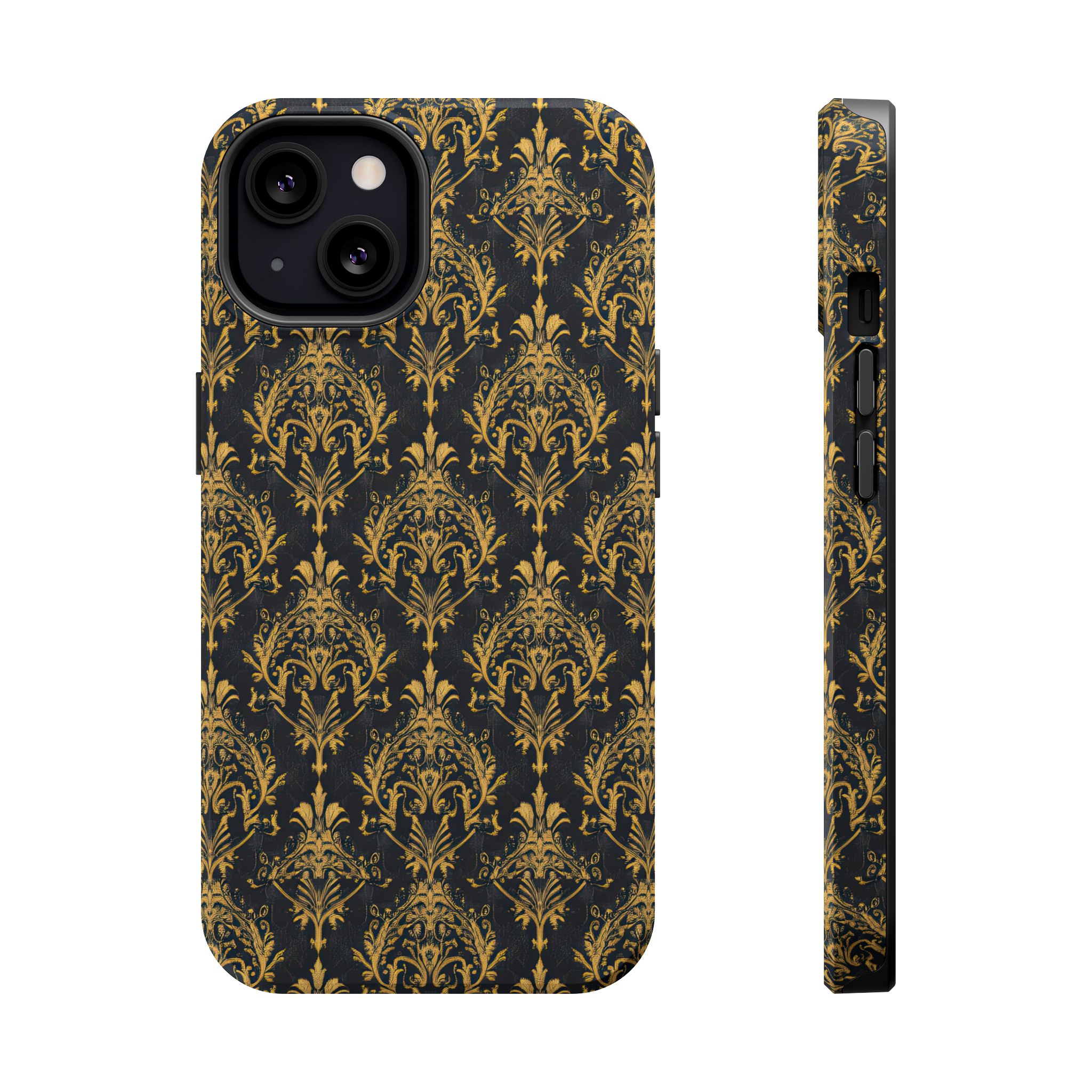 Elegant Gold Floral Magnetic Tough Case - Stylish Protection for Your Phone - Image 37