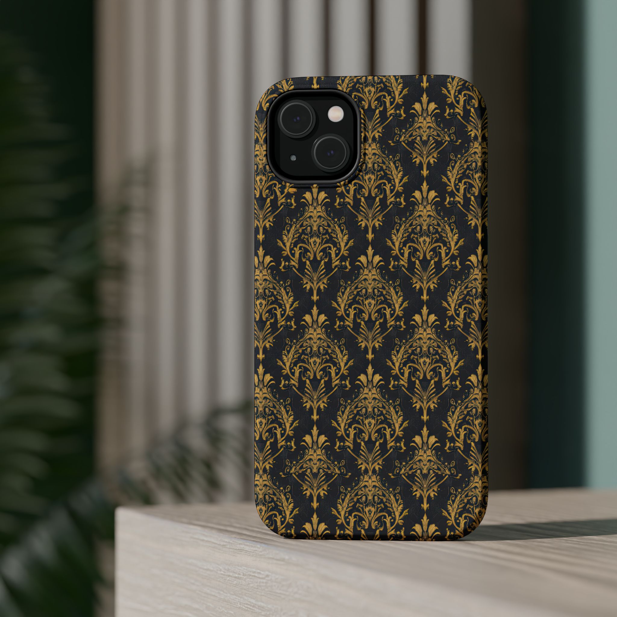 Elegant Gold Floral Magnetic Tough Case - Stylish Protection for Your Phone - Image 28