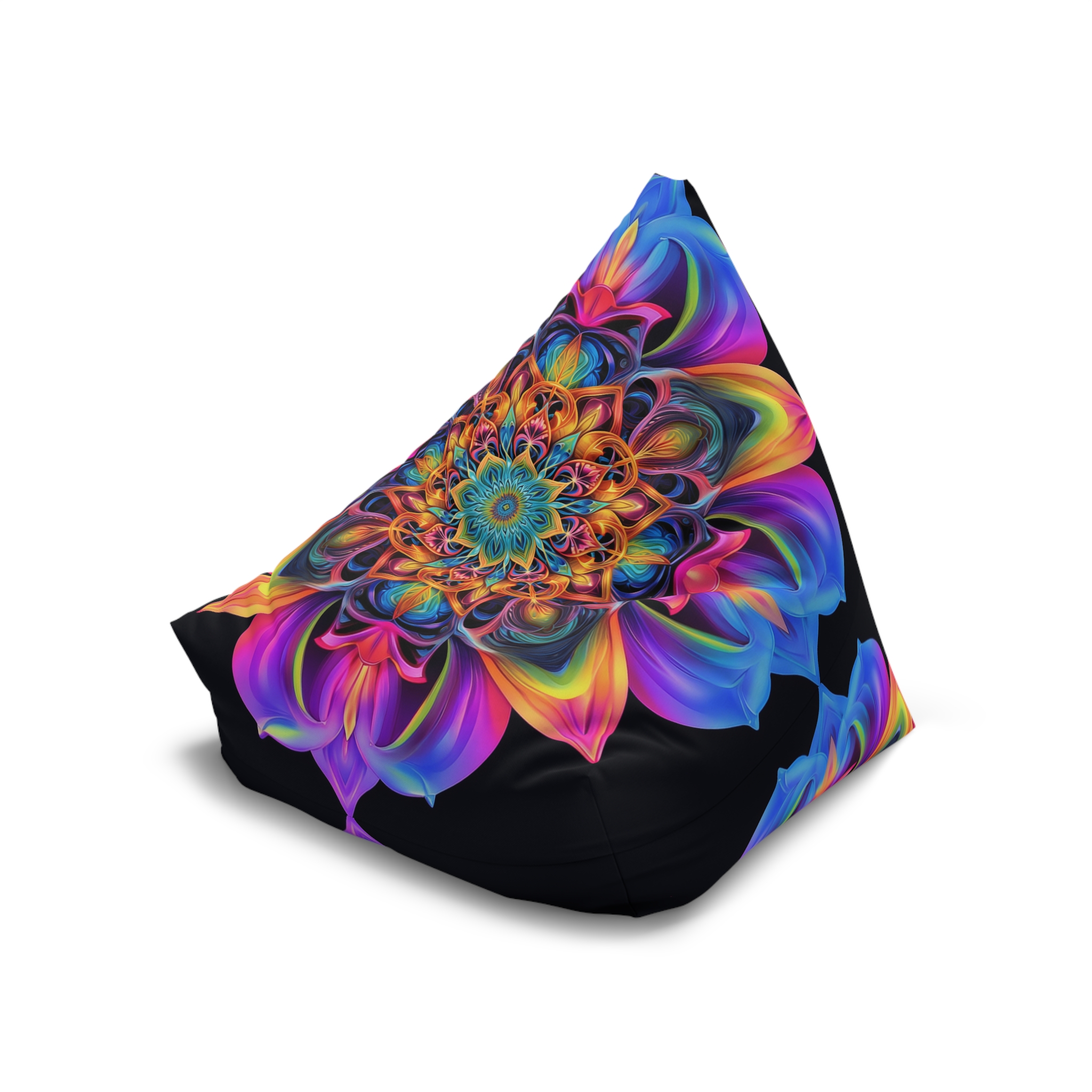 Vibrant Floral Bean Bag Chair Cover for Cozy Spaces - Image 6