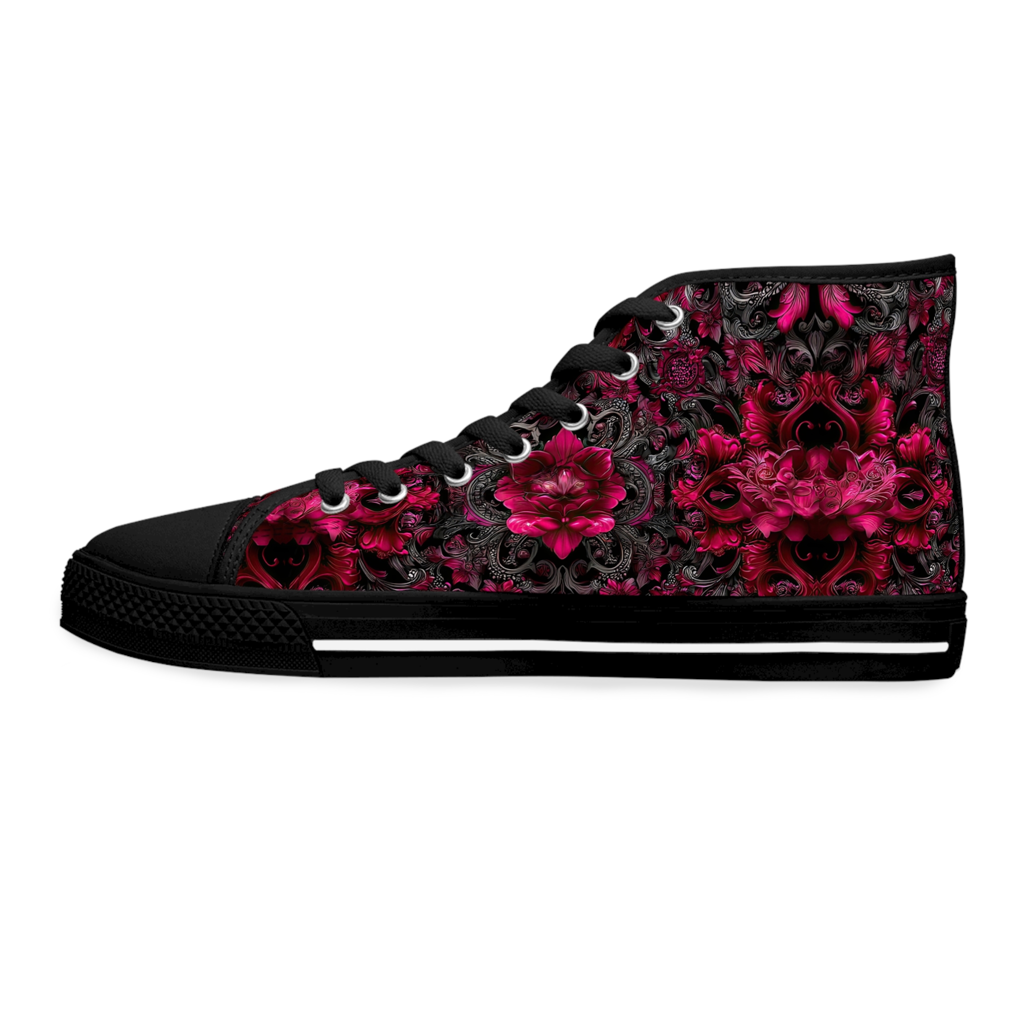 Ruby Rose Floral High Top Sneakers for Women - Stylish Floral Print Casual Footwear - Image 7