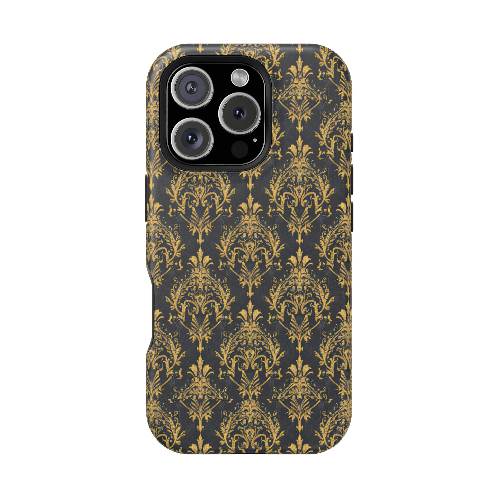 Elegant Gold Floral Magnetic Tough Case - Stylish Protection for Your Phone - Image 121