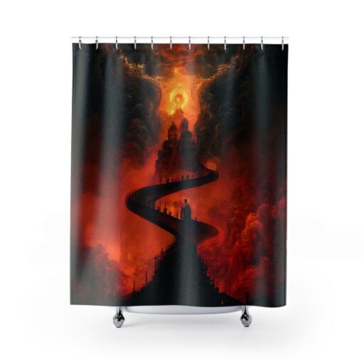 The Stairway to Enlightenment Shower Curtains