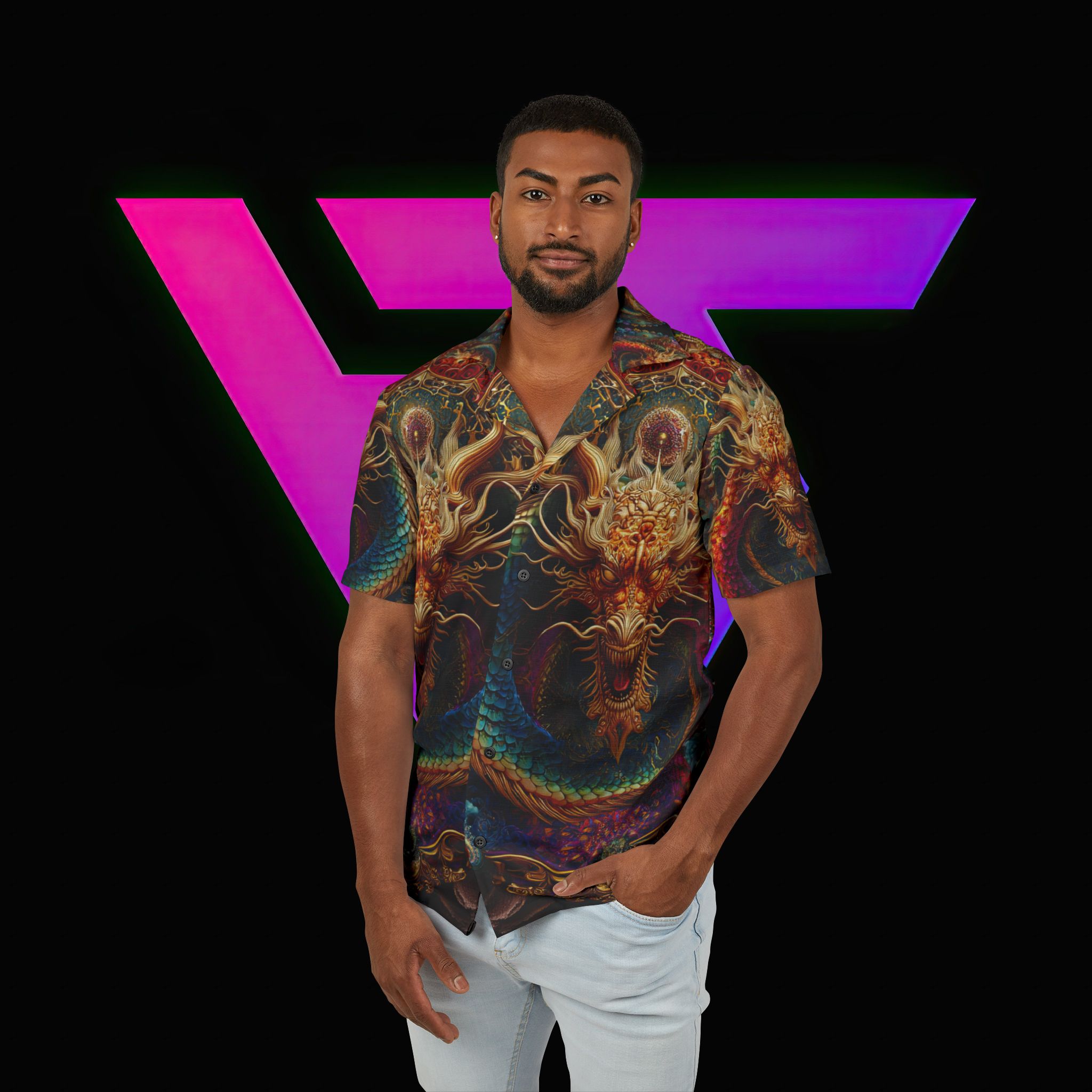 Men's Hawaiian H.M.F. Shirt - Image 3