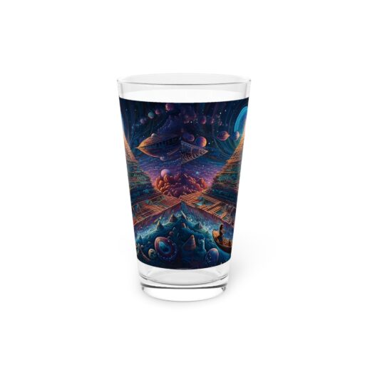 Galactic Traveler Pint Glass, 16oz