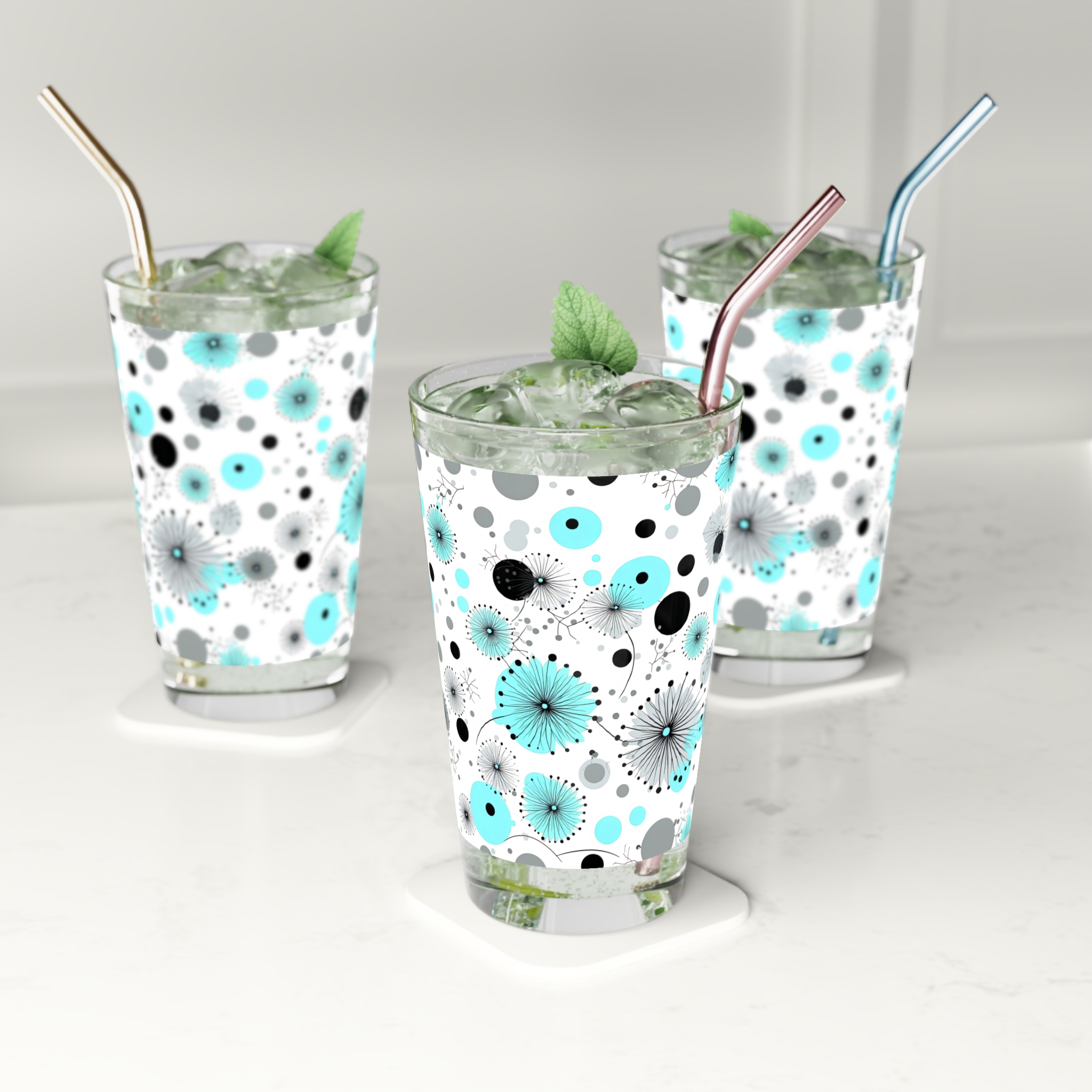 AQUA Pint Glass, 16oz - Image 5