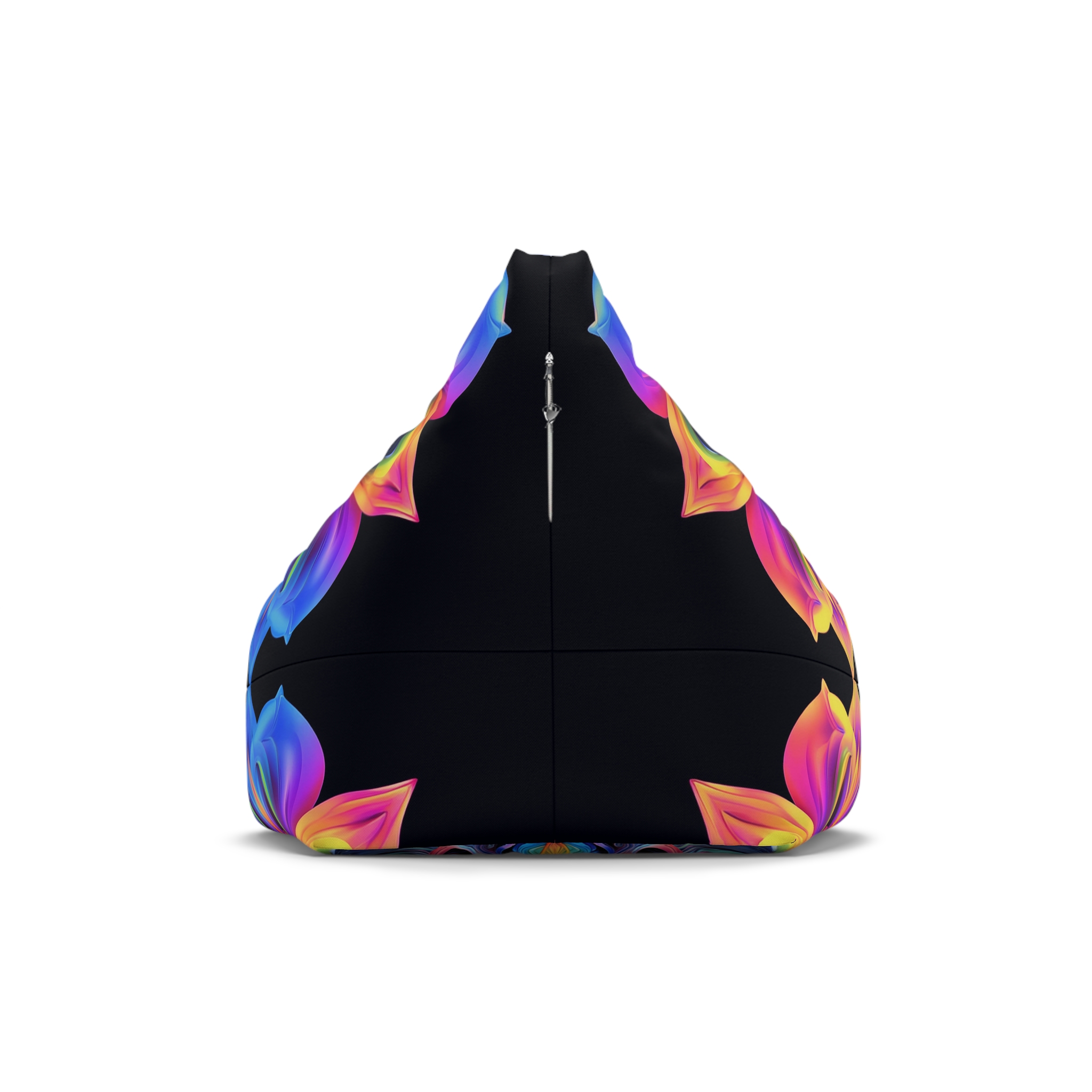 Vibrant Floral Bean Bag Chair Cover for Cozy Spaces - Image 9