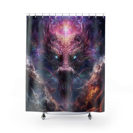 Mystical Dragon Shower Curtain - Transform Your Bathroom with Fantasy Art