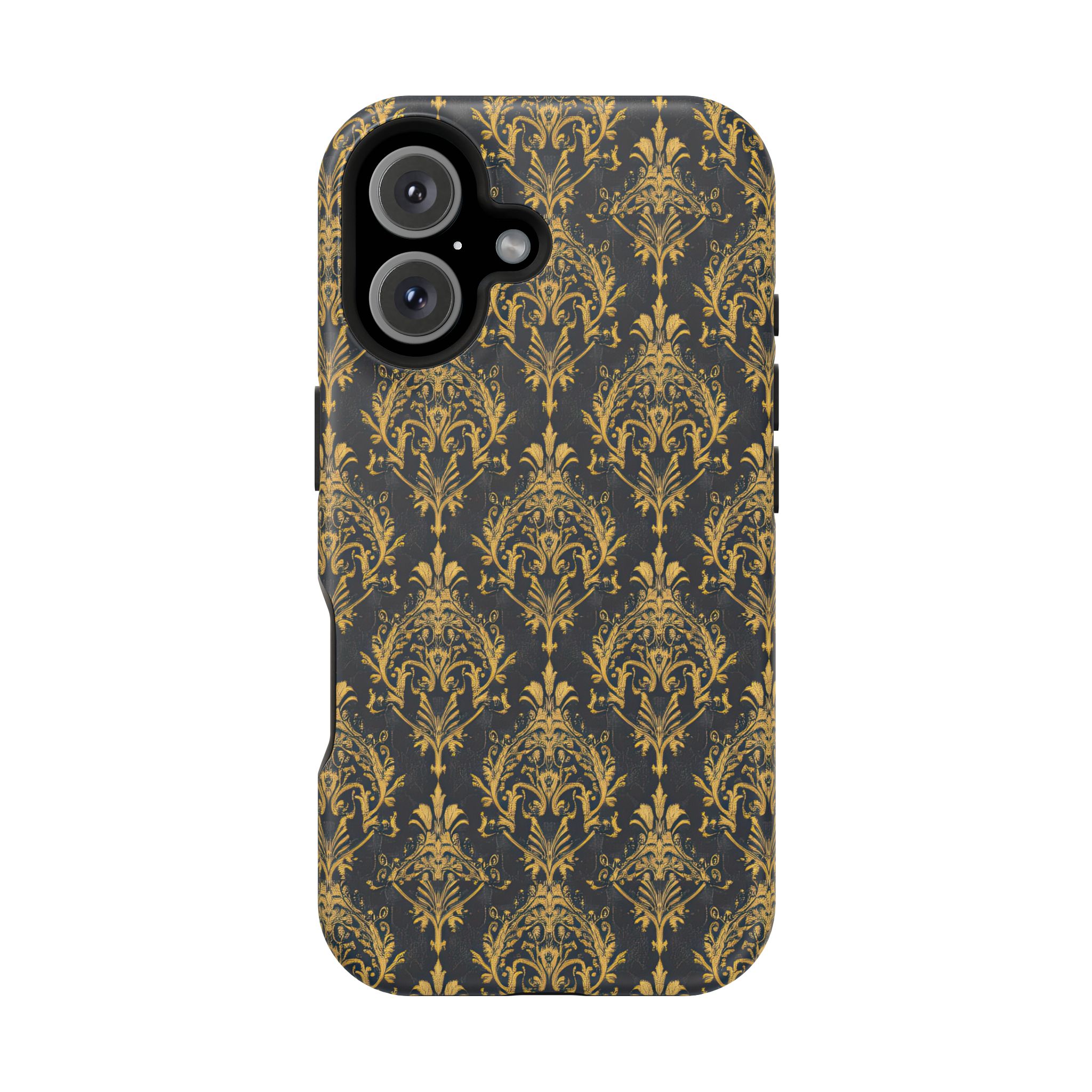 Elegant Gold Floral Magnetic Tough Case - Stylish Protection for Your Phone - Image 105