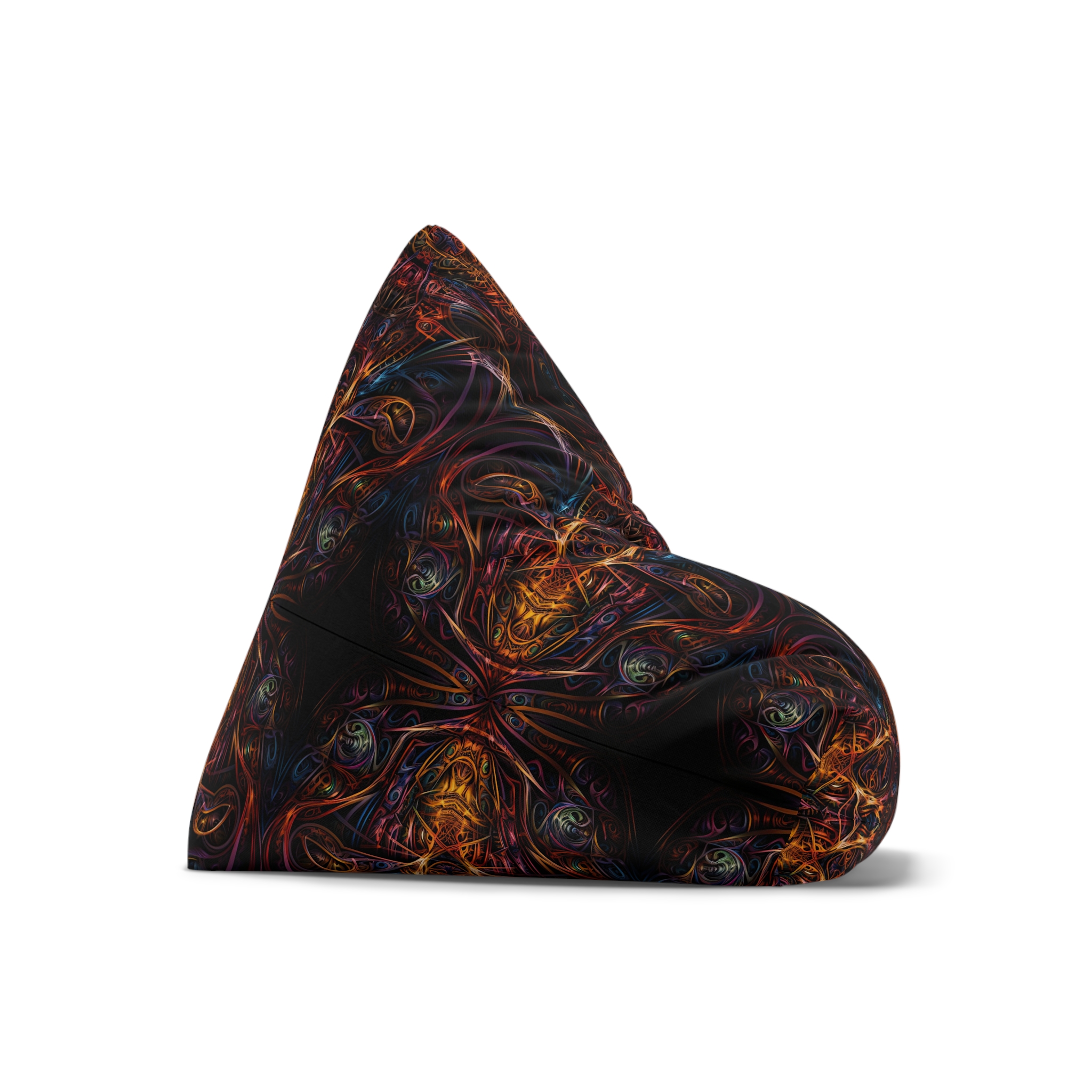 Colorful Abstract Bean Bag Chair Cover for Cozy Living Spaces - Image 4