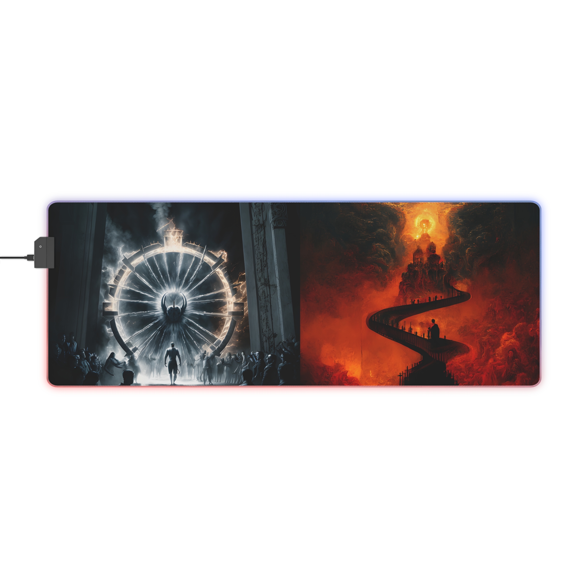 Busting through the Gates LED Gaming Mouse Pad (Only the strong shall survive) - Image 15