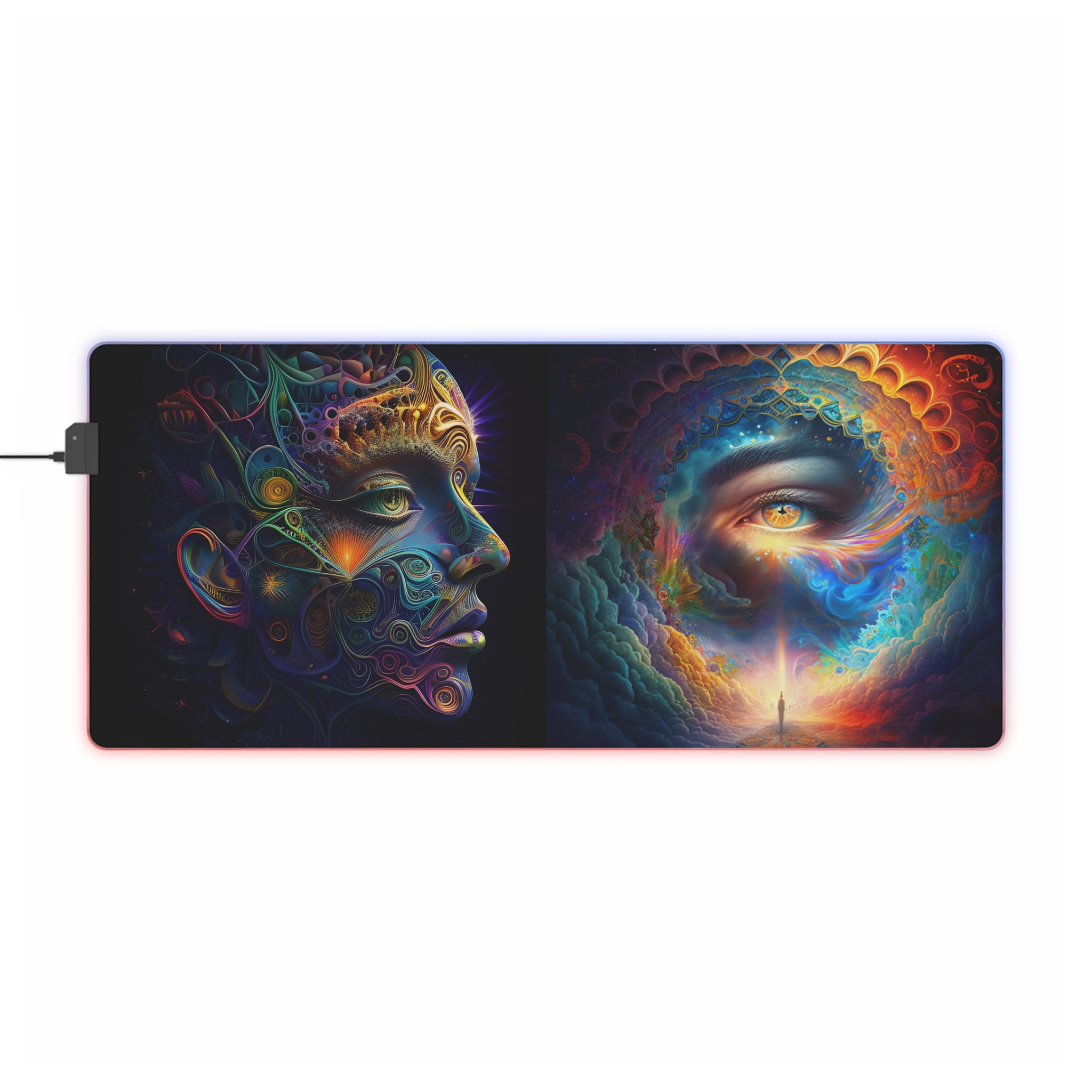 Child of the rainbow LED Gaming Mouse Pad (colors within colors) - Image 22
