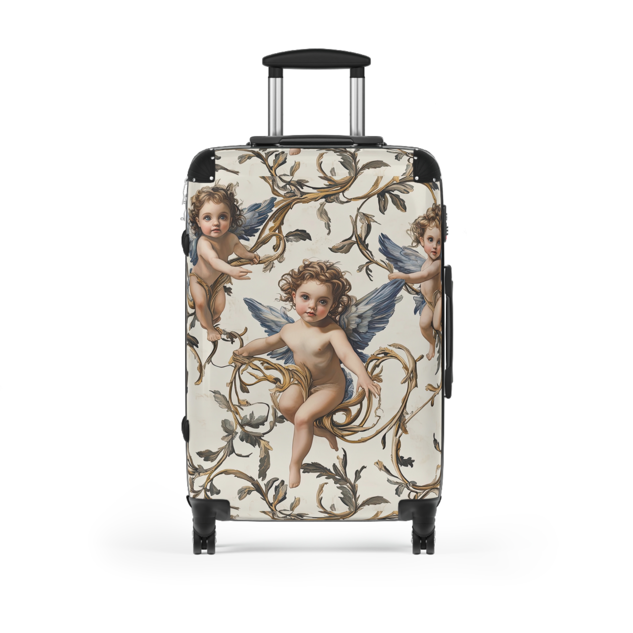 Vintage Cherub Design Suitcase - Stylish Travel Luggage for Adventurers - Image 19