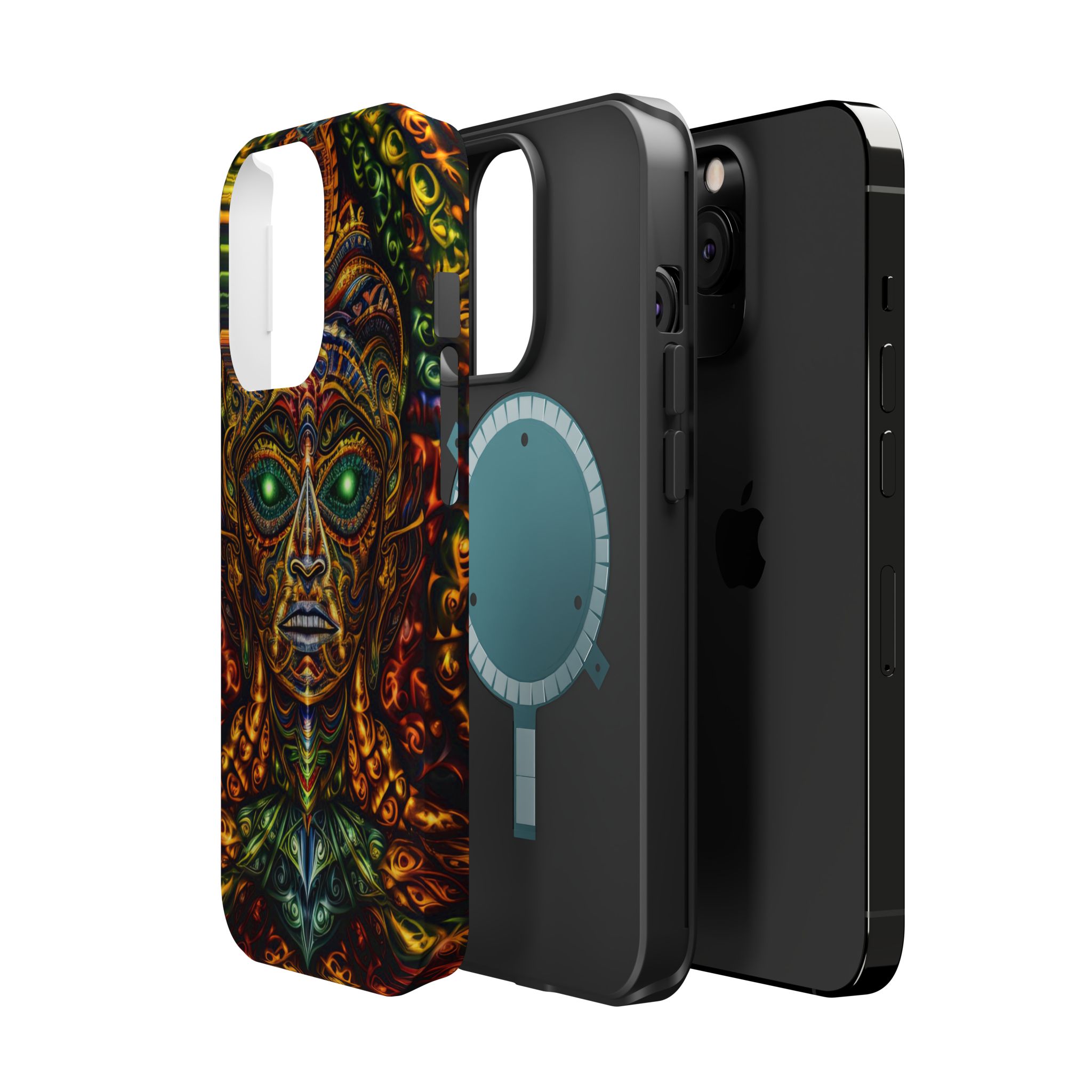 Psychedelic Magnetic Tough Case - Vibrant Smartphone Protection - Image 58