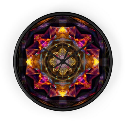 Fractal Rose Wall Clock