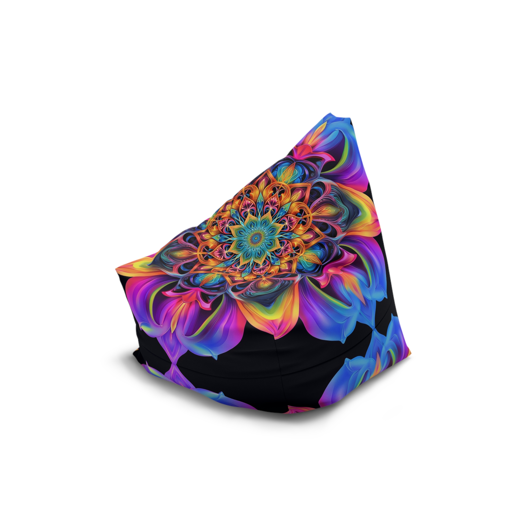 Vibrant Floral Bean Bag Chair Cover for Cozy Spaces - Image 12