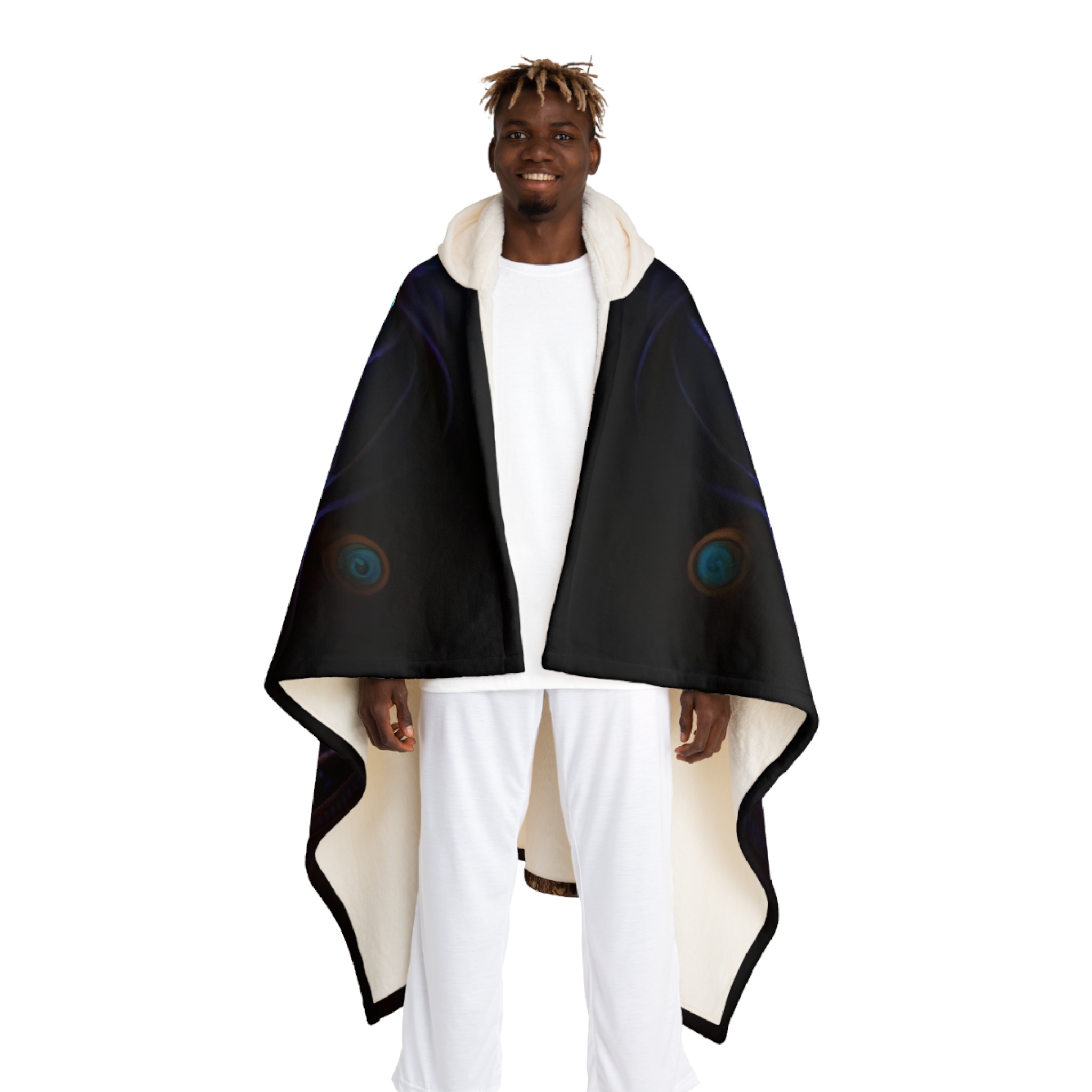 Zebulon Hooded Sherpa Fleece Blanket - Image 3