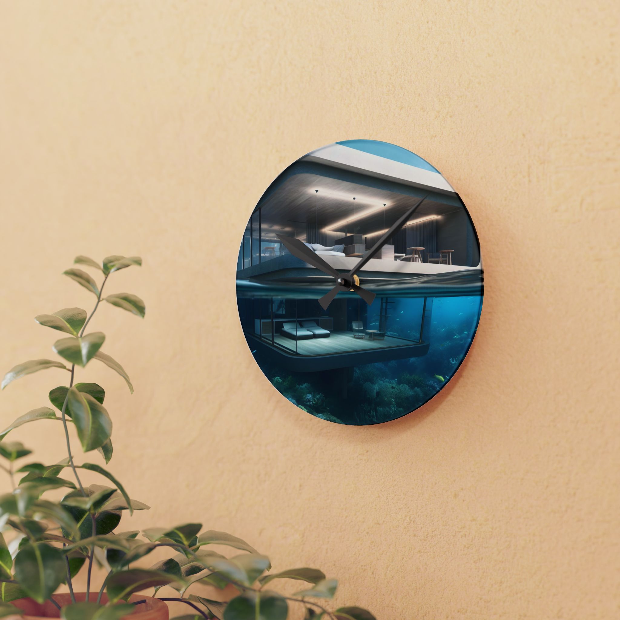 Time Till I Get Away Acrylic Wall Clock - Image 3