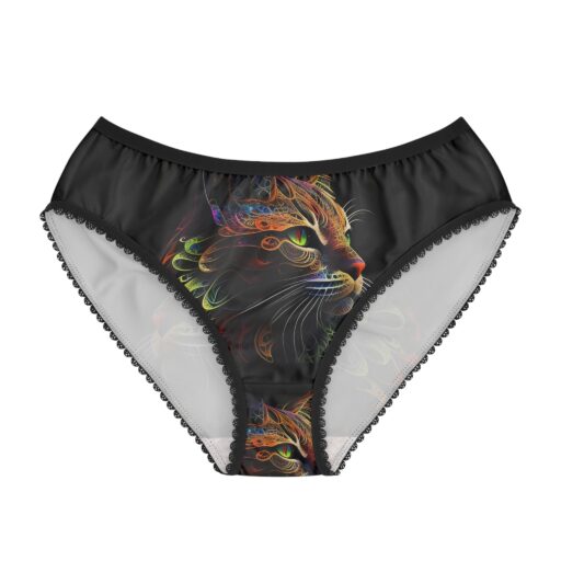 House of Trippers Tough Little Kitty Women's Briefs (AOP)(Pet me or i'll bite)