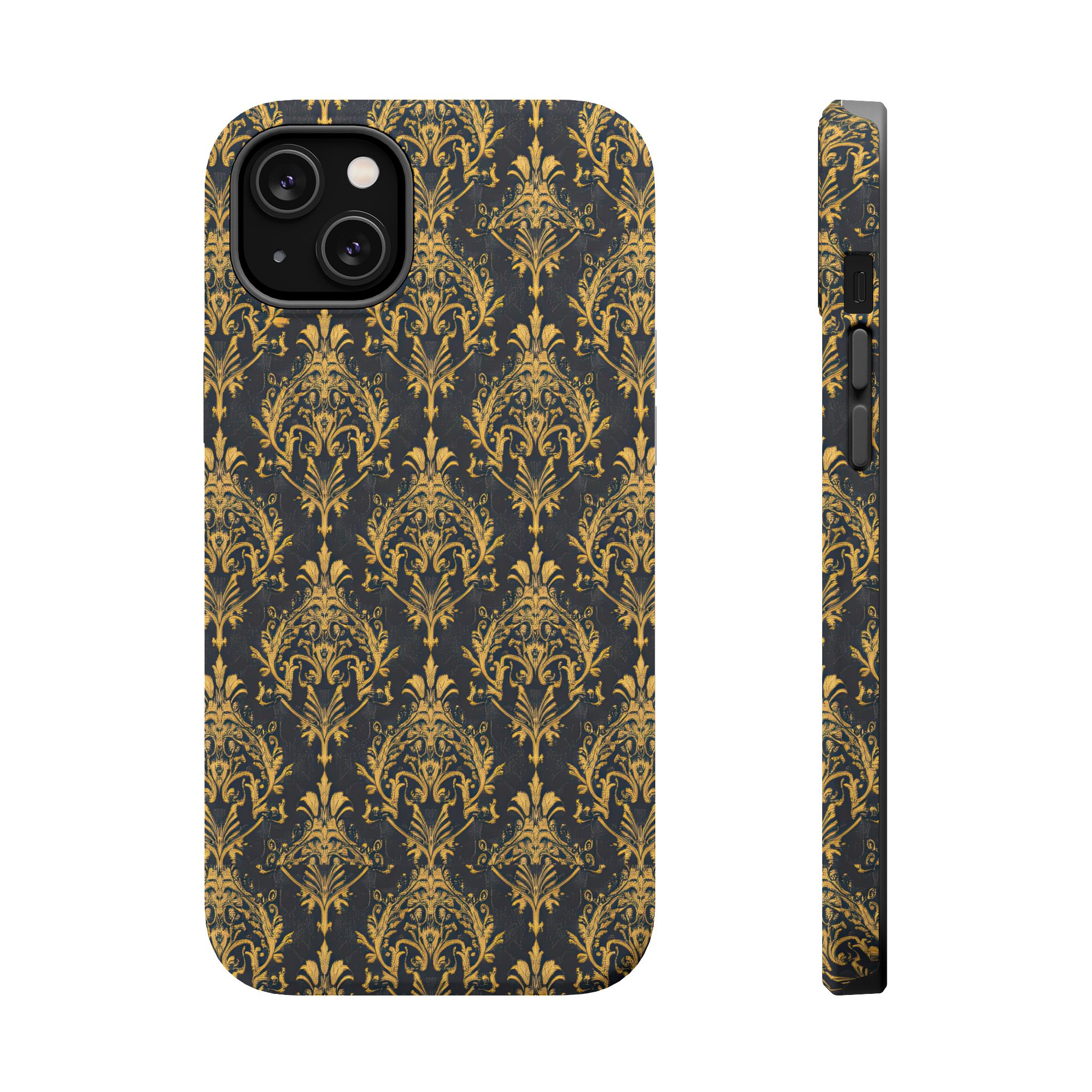 Elegant Gold Floral Magnetic Tough Case - Stylish Protection for Your Phone - Image 25