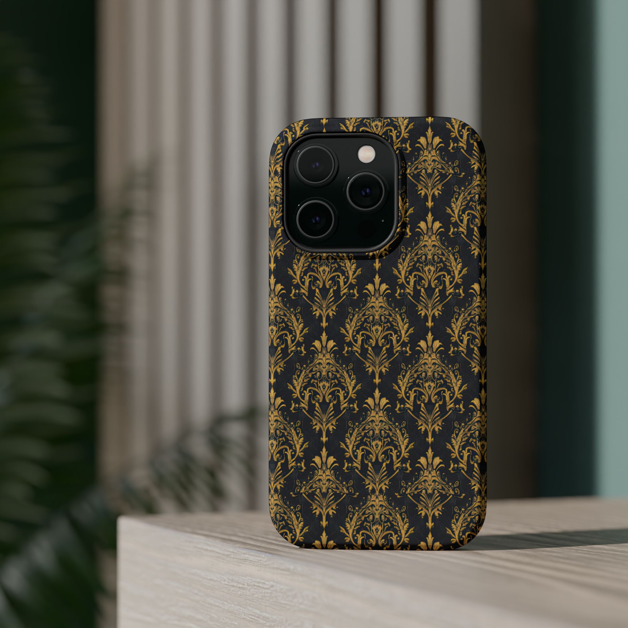 Elegant Gold Floral Magnetic Tough Case - Stylish Protection for Your Phone - Image 20