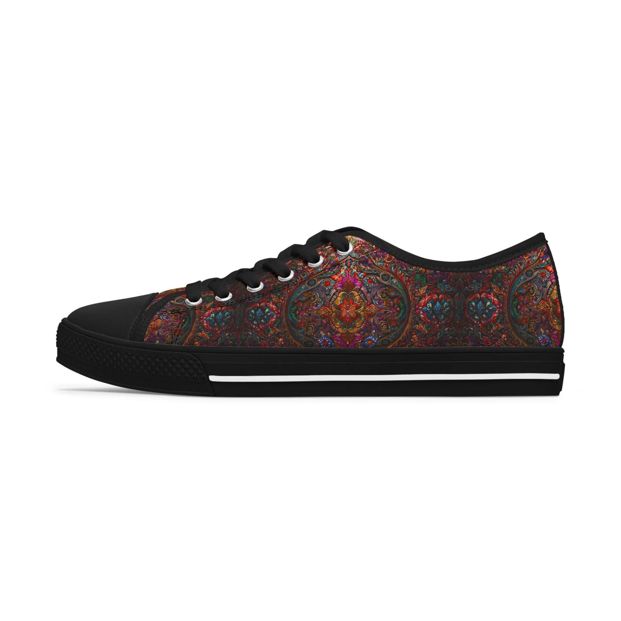 Bohemian Pattern Womens Low Top Sneakers - Stylish & Comfortable Footwear