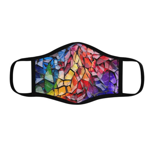 Shattered Fitted Polyester Face Mask