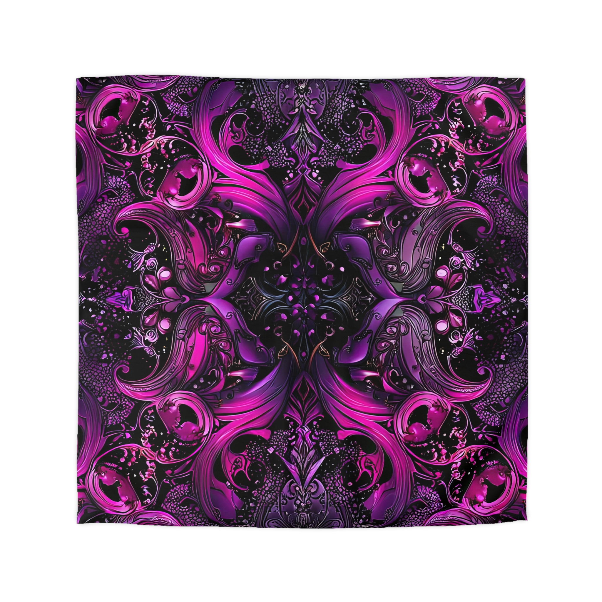 Vibrant Purple Swirl Microfiber Duvet Cover - Luxurious Bedding for a Cozy Home - Image 7