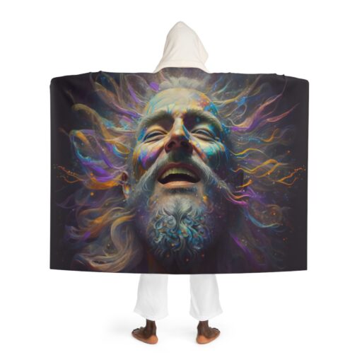 Soooo High Hooded Sherpa Fleece Blanket