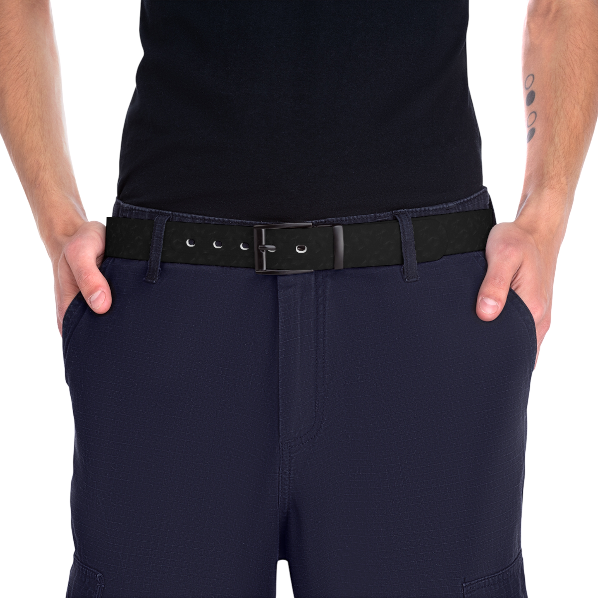 Stylish Black Casual Belt for Everyday Wear | Adjustable & Durable - Image 3