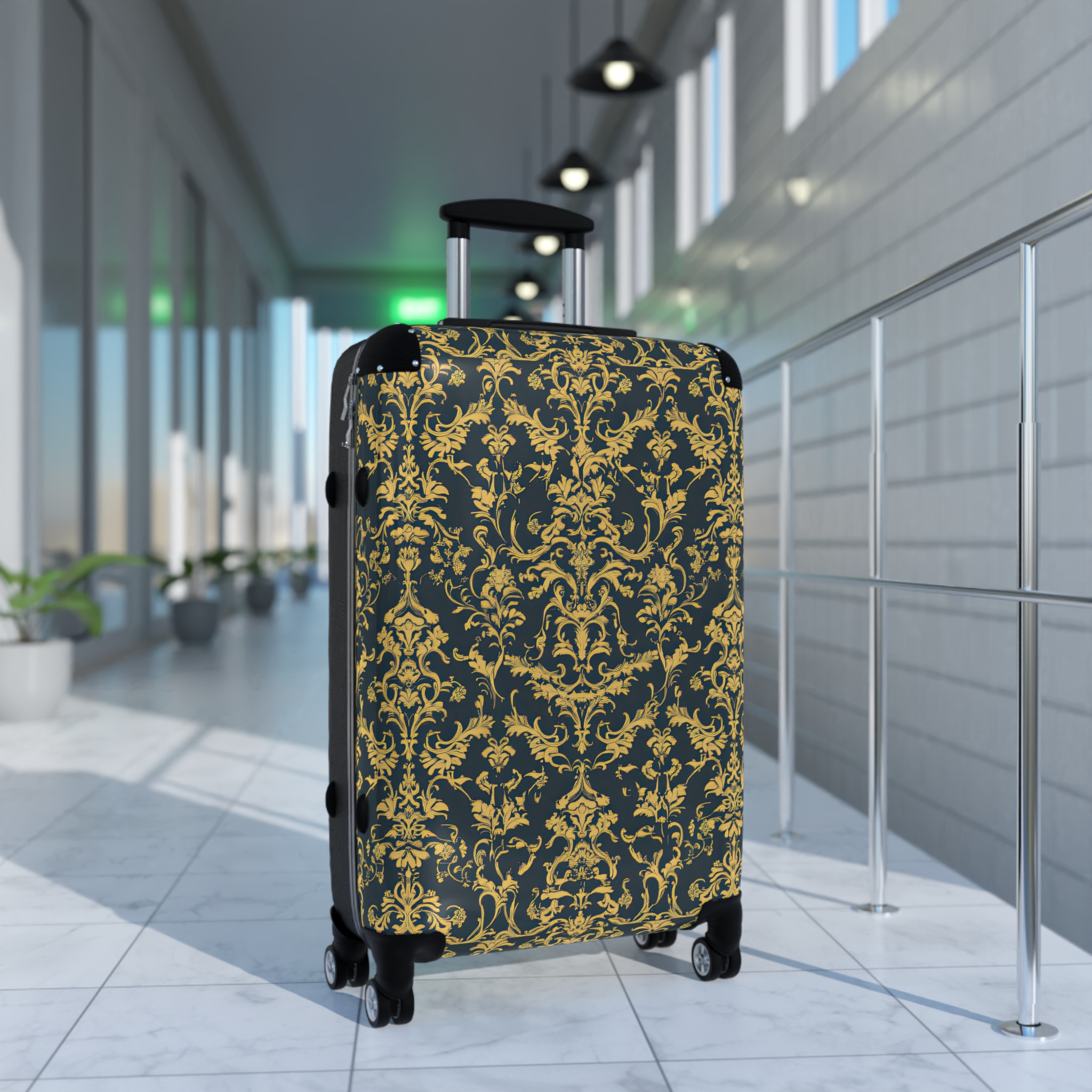 Elegant Vintage Floral Suitcase - Stylish Travel Luggage for Adventurers - Image 22