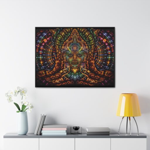 Vibrant Psychedelic Canvas Wraps - Horizontal Frame Art for Home Decor