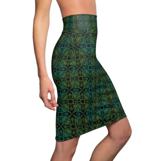 Women's Exquisite Emerald Pencil Skirt