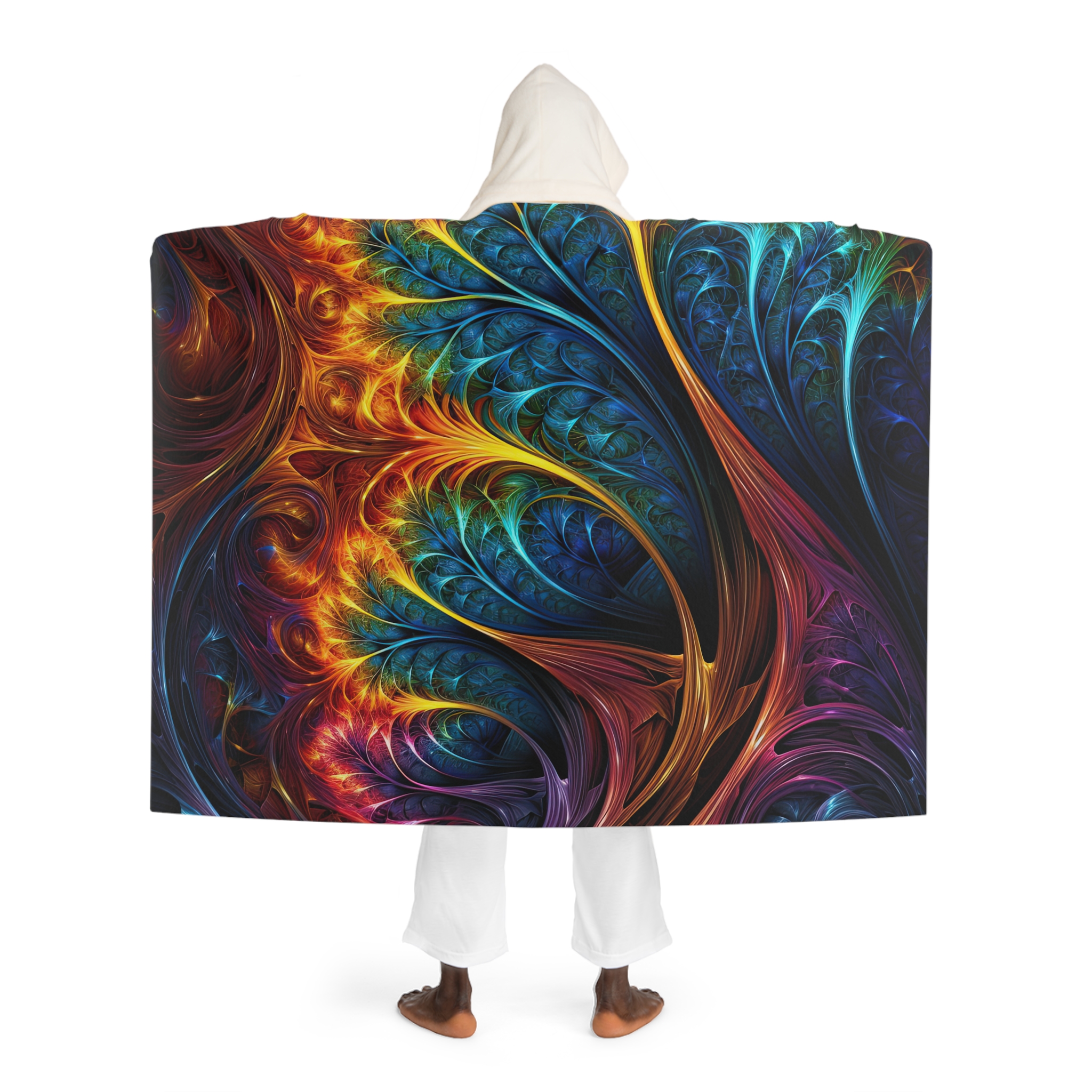 MELTING Hooded Sherpa Fleece Blanket