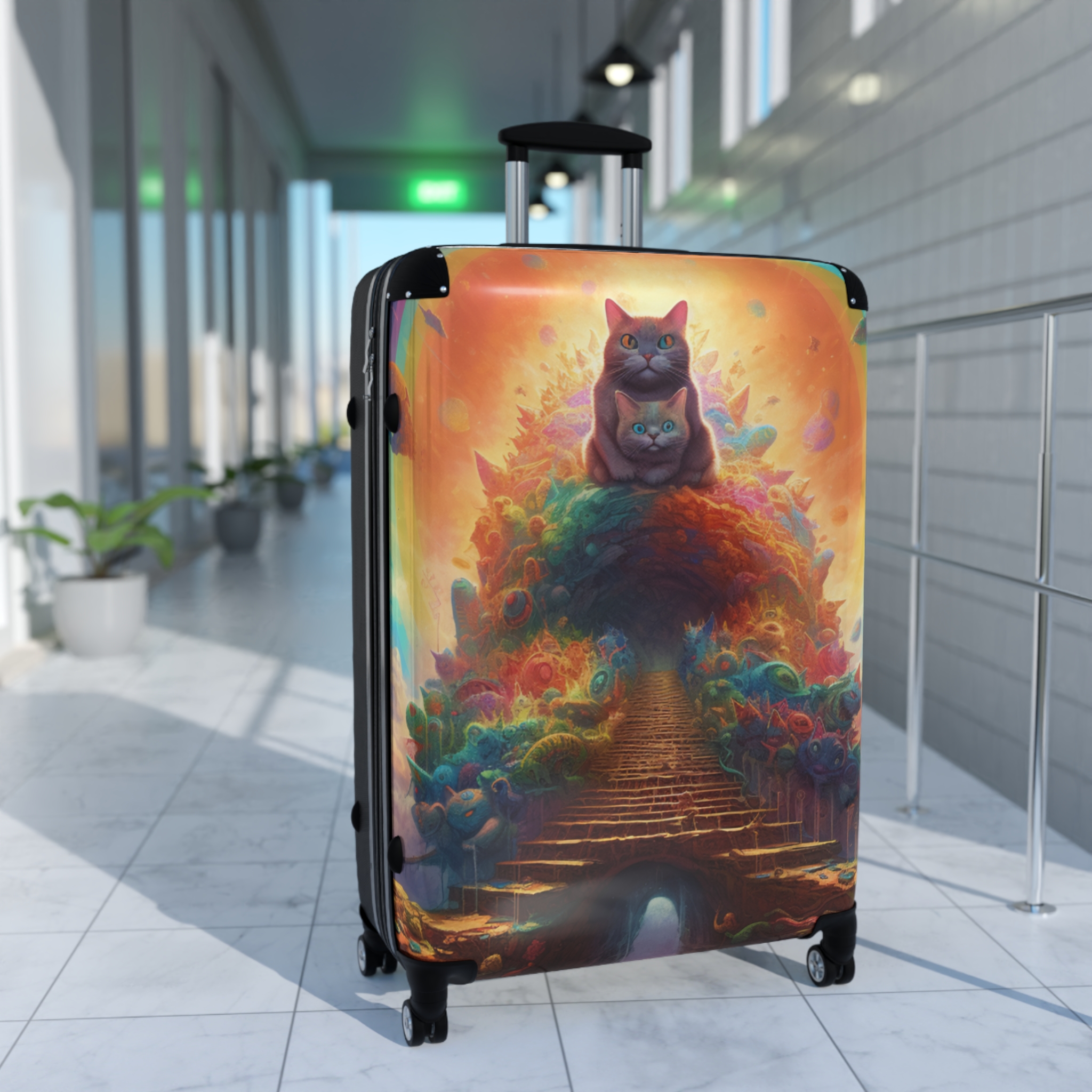 Cute Kitty Kingdom Suitcases ( Hey Cutie) (Never lose your luggage again) - Image 21
